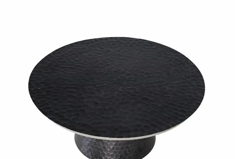 Coffee tables - Round coffee table made entirely of aluminum. - GINER Y COLOMER