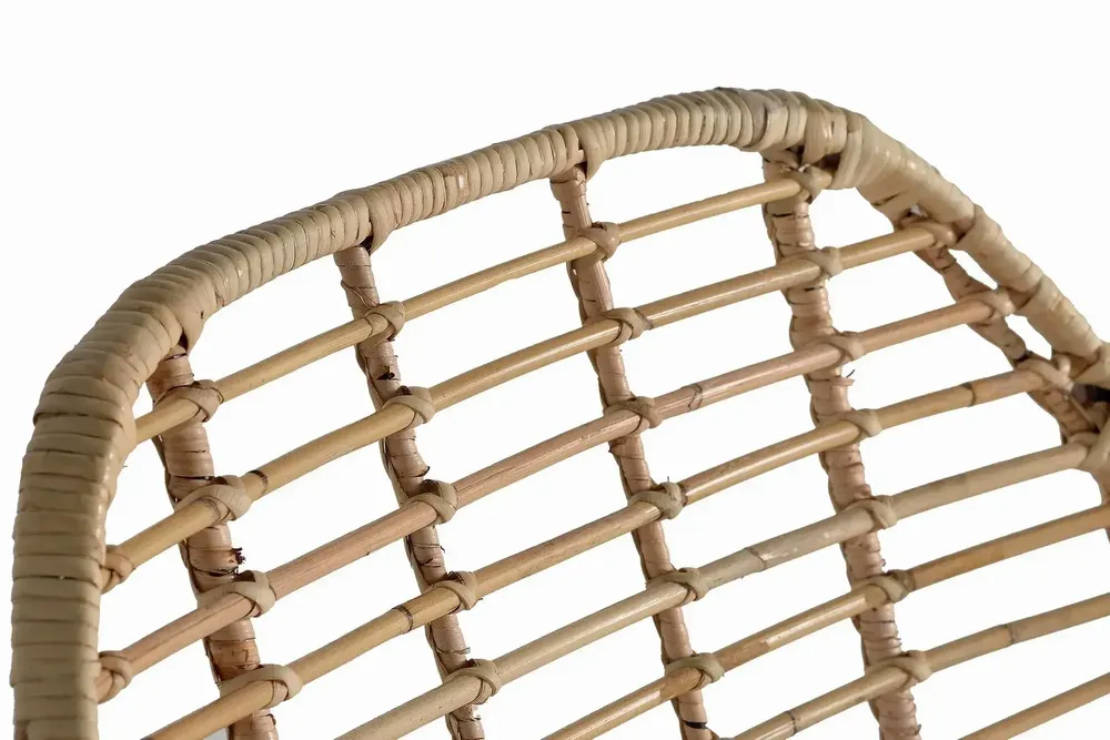 Chairs - Set of 2 rattan and metal chairs - GINER Y COLOMER