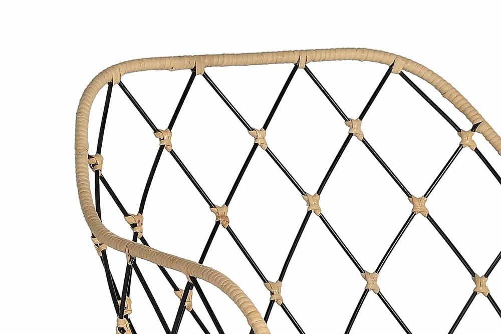 Fauteuils - Lot de 4 fauteuils en rotin et pieds en métal - GINER Y COLOMER