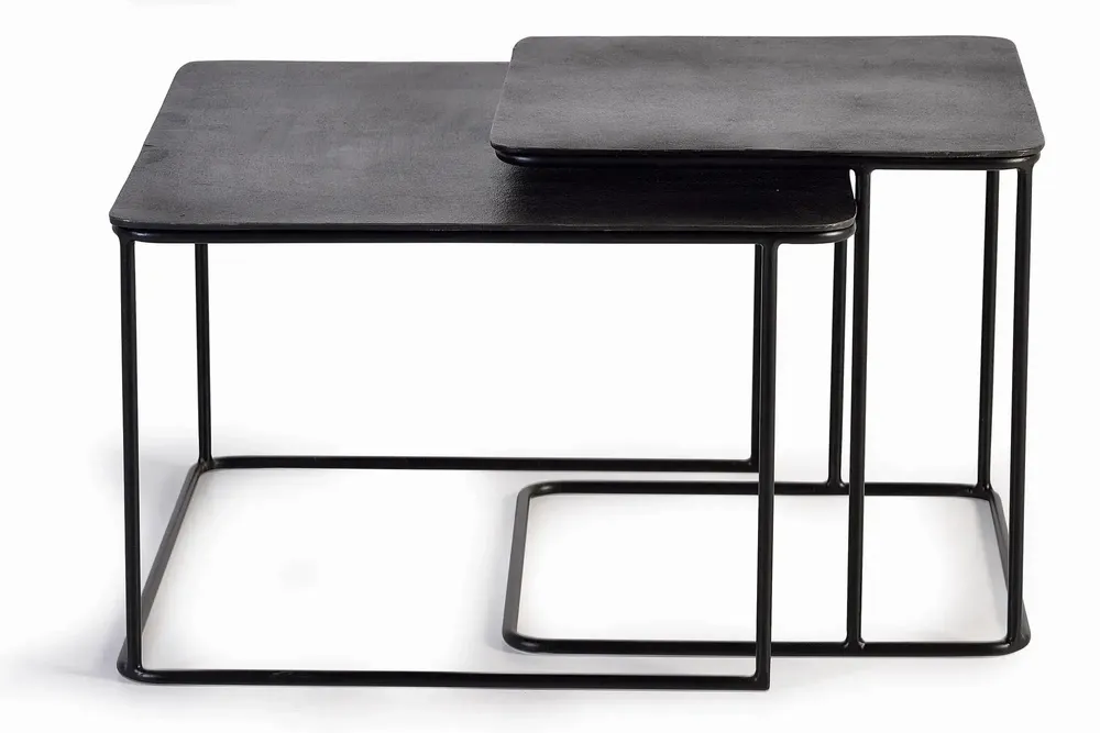Tables basses - Table basse plateau bronze et pieds métal - GINER Y COLOMER