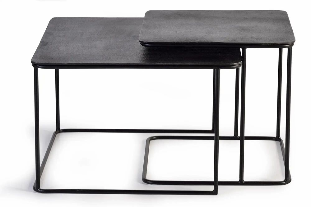 Tables basses - Table basse plateau bronze et pieds métal - GINER Y COLOMER