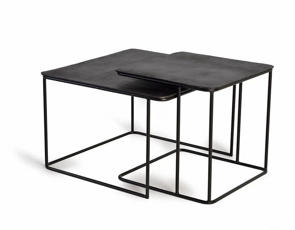 Tables basses - Table basse plateau bronze et pieds métal - GINER Y COLOMER
