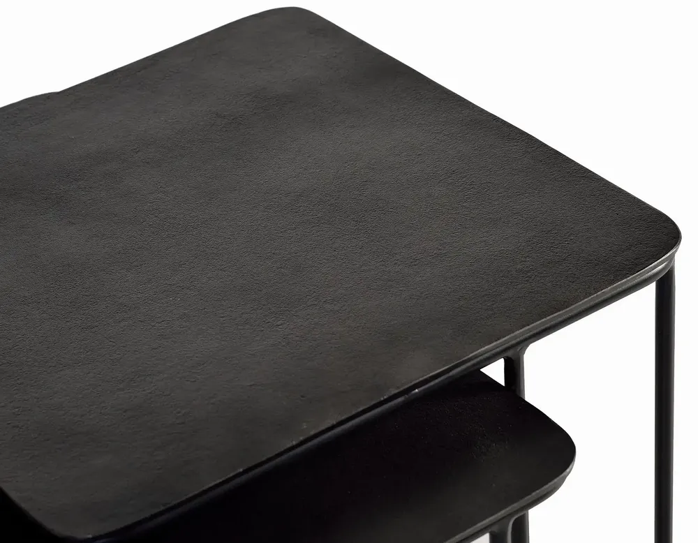 Tables basses - Table basse plateau bronze et pieds métal - GINER Y COLOMER