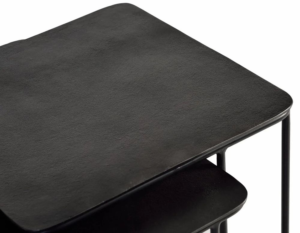 Tables basses - Table basse plateau bronze et pieds métal - GINER Y COLOMER