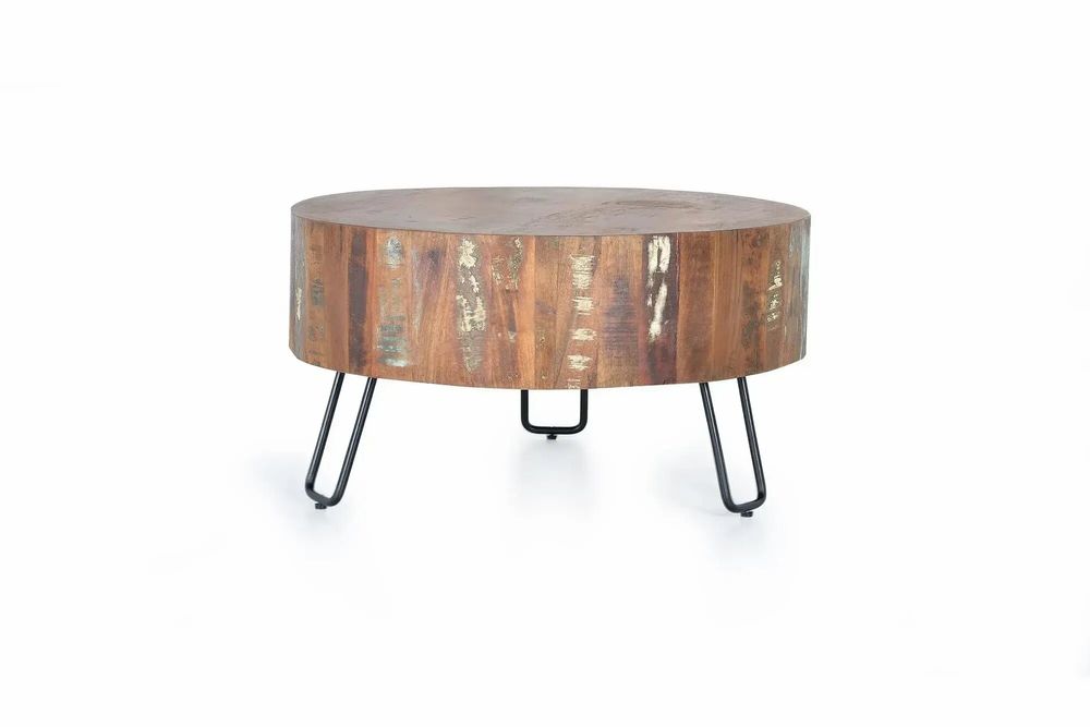 Tables basses - Table basse en bois recyclé et pieds en métal - GINER Y COLOMER