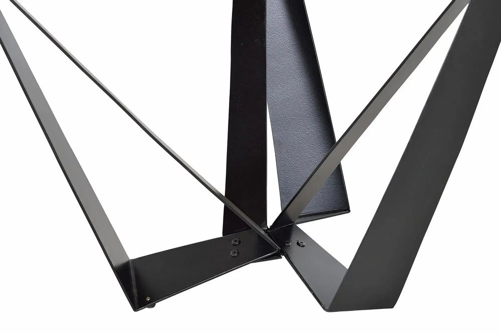 Tables Salle à Manger - Table à manger en bois d'acacia naturel et pieds en métal noir - GINER Y COLOMER