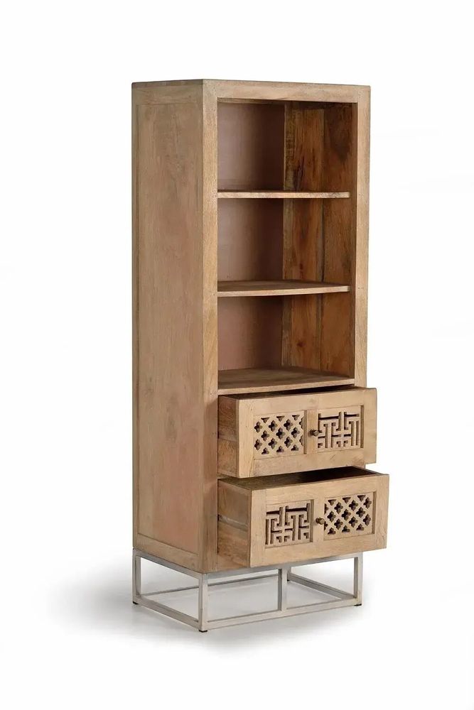 Shelves - Mango wood shelf and metal legs - GINER Y COLOMER