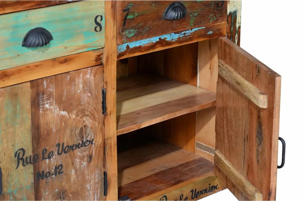 Buffets - Buffet en bois recyclé multicolore - GINER Y COLOMER