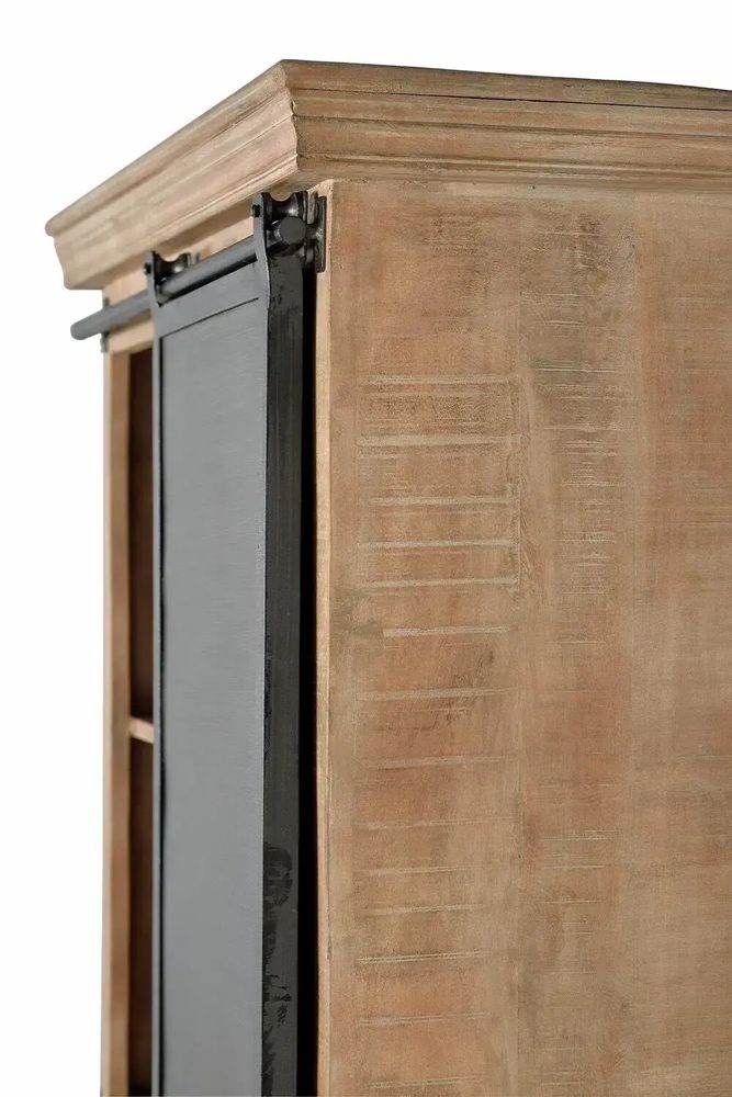 Shelves - Shelf in natural mango wood and metal details - GINER Y COLOMER