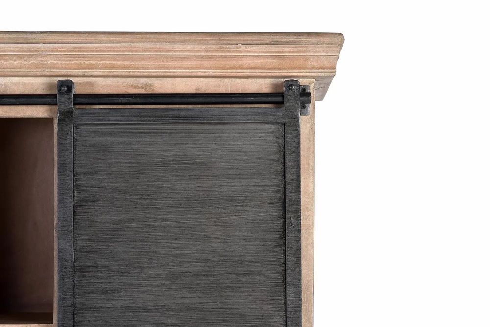 Shelves - Shelf in natural mango wood and metal details - GINER Y COLOMER