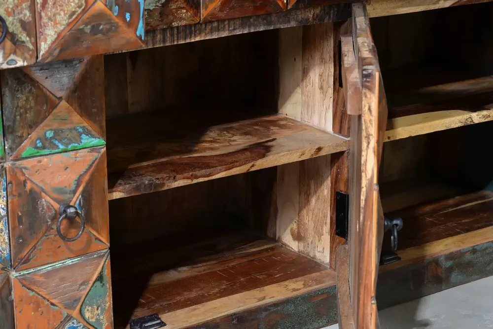 Buffets - Buffet en bois recyclé multicolore - GINER Y COLOMER