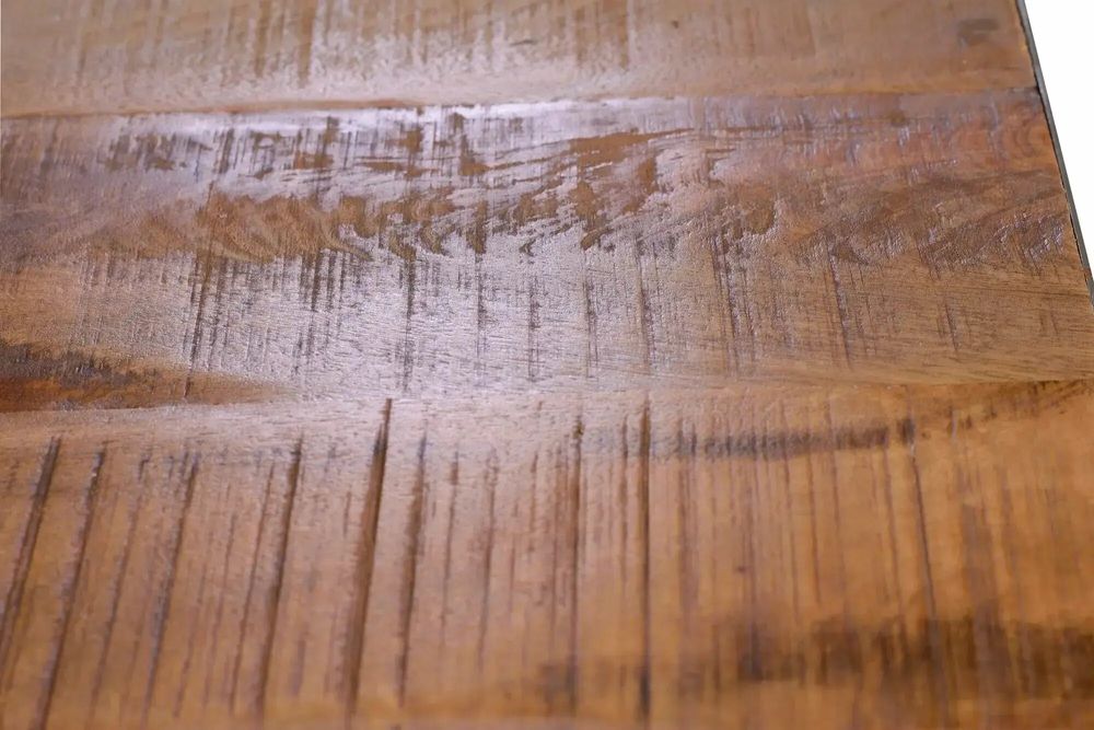 Tables Salle à Manger - Table à manger en métal et acacia naturel et noir 8 places - GINER Y COLOMER