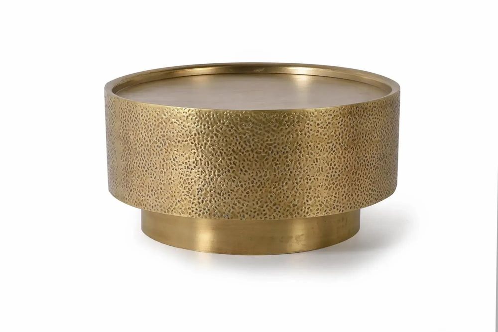 Tables basses - Table en aluminium et bronze doré - GINER Y COLOMER