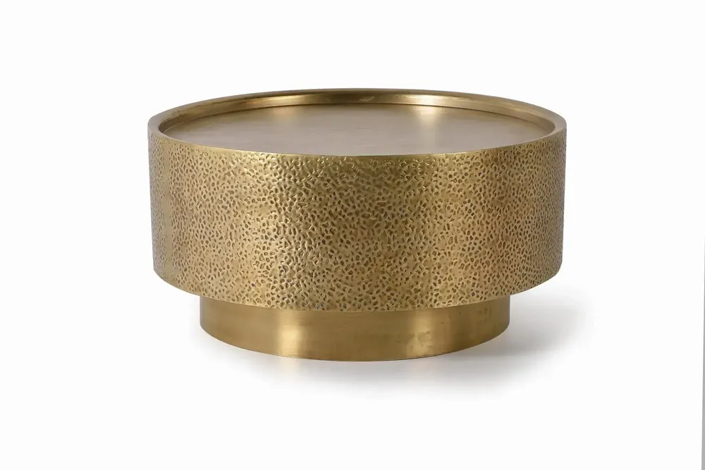 Tables basses - Table en aluminium et bronze doré - GINER Y COLOMER