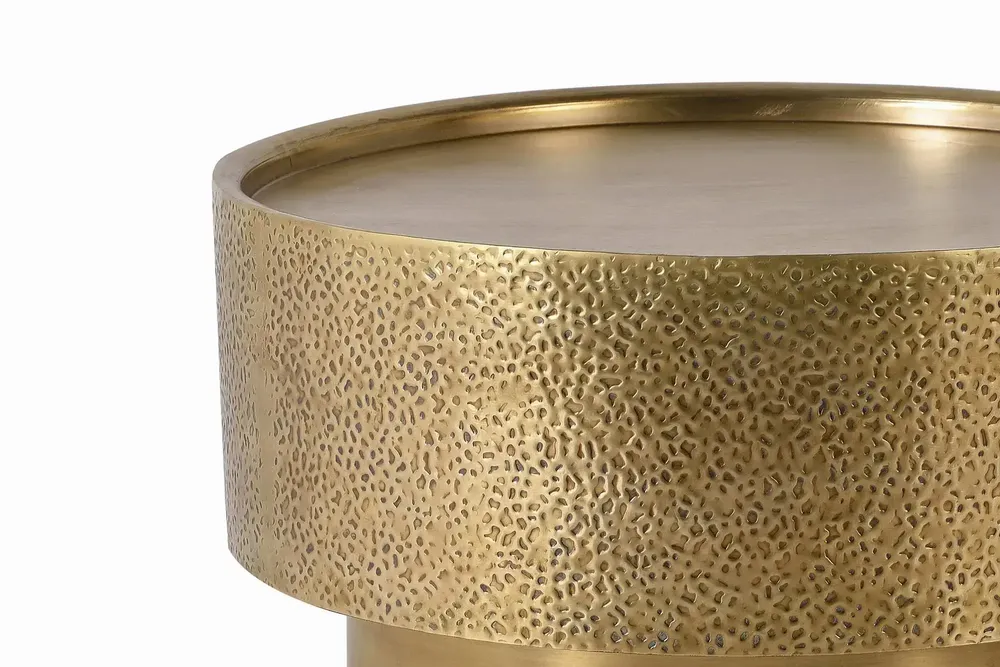 Tables basses - Table en aluminium et bronze doré - GINER Y COLOMER