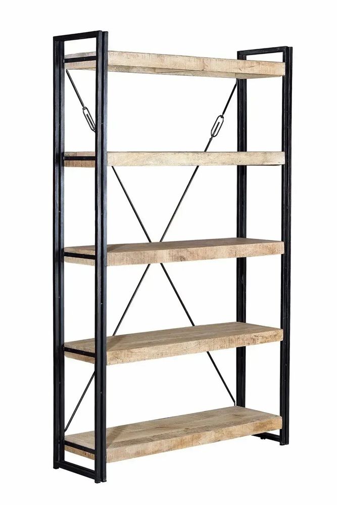 Shelves - Shelf in natural and black mango wood - GINER Y COLOMER