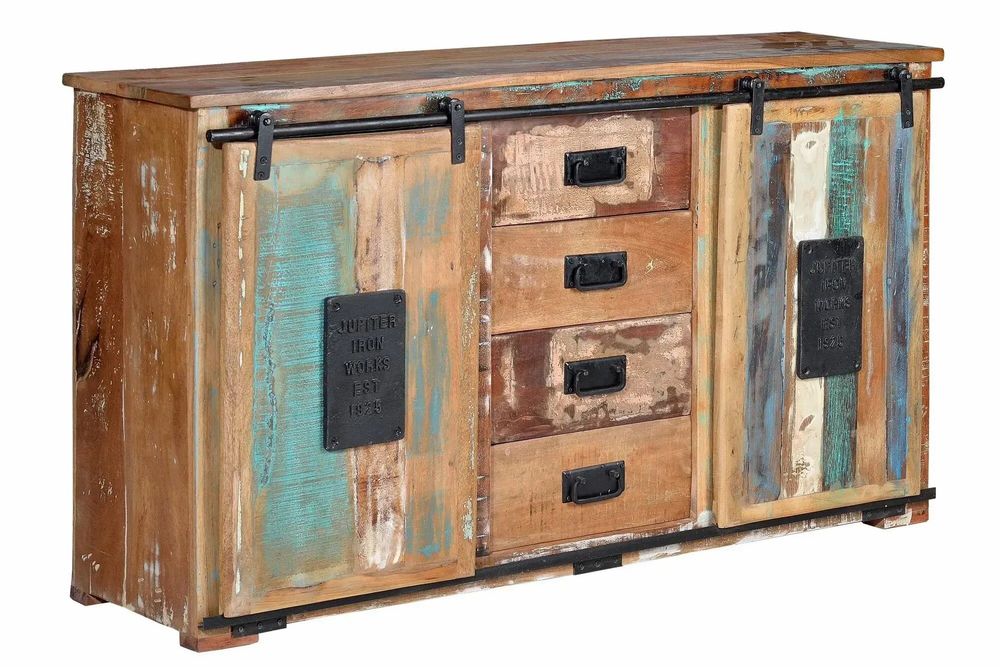 Sideboards - BANGKOK - Exclusive buffet for its multicolored recycled wood - GINER Y COLOMER
