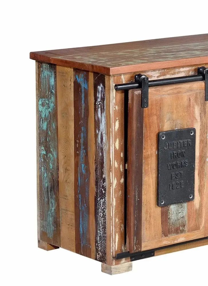 Meubles TV - Meuble TV en bois recyclé multicolore - GINER Y COLOMER