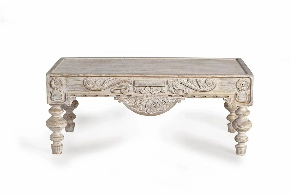 Coffee tables - Carved mango wood coffee table - GINER Y COLOMER