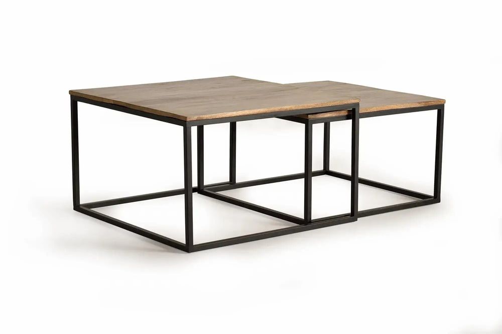 Tables basses - Lot de 2 tables basses en bois de manguier - GINER Y COLOMER