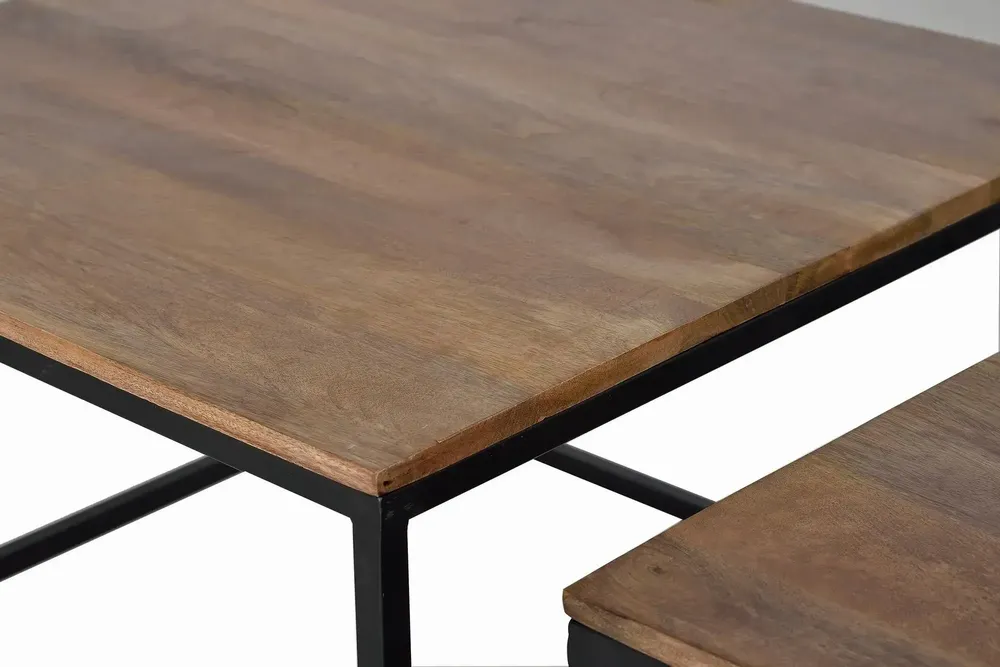 Tables basses - Lot de 2 tables basses en bois de manguier - GINER Y COLOMER