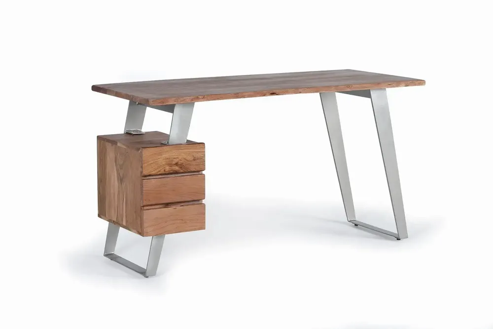 Bureaux - Bureau en bois de manguier et métal - GINER Y COLOMER