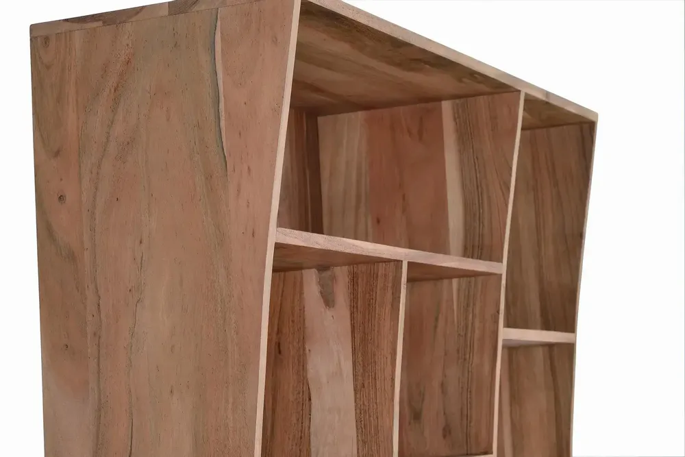 Bookshelves - Bookcase in brown mango wood 2 meters - GINER Y COLOMER