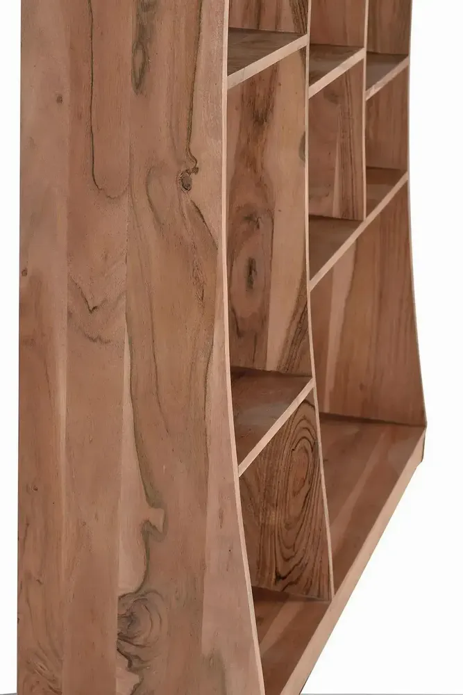 Bookshelves - Bookcase in brown mango wood 2 meters - GINER Y COLOMER
