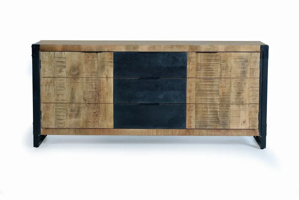Buffets - Buffet en bois d'acacia et métal - GINER Y COLOMER
