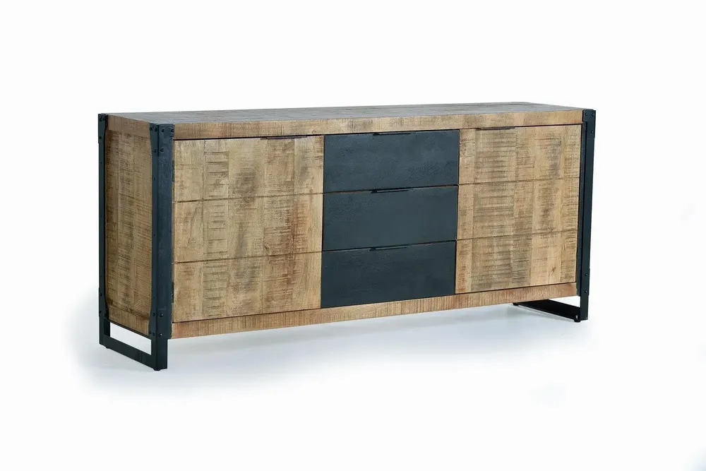 Buffets - Buffet en bois d'acacia et métal - GINER Y COLOMER