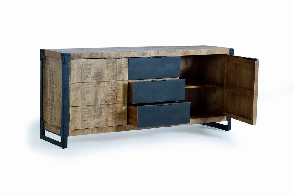 Buffets - Buffet en bois d'acacia et métal - GINER Y COLOMER
