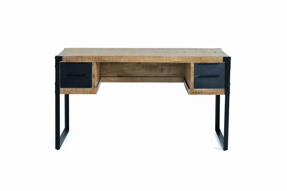 Bureaux - Bureau en bois de manguier et métal - GINER Y COLOMER