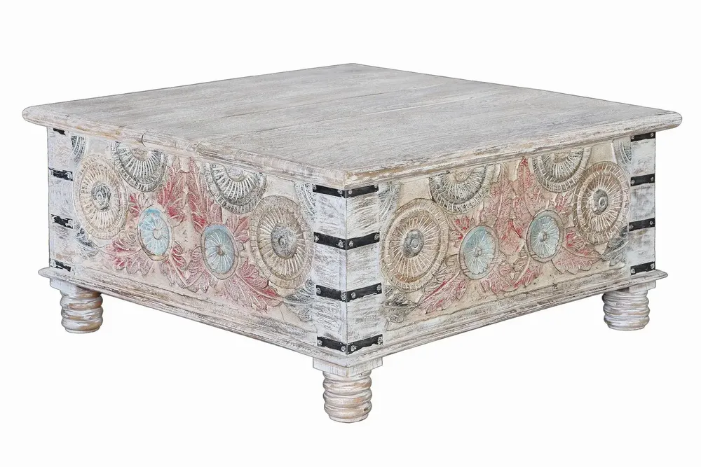Tables basses - Table basse en manguier multicolore - GINER Y COLOMER