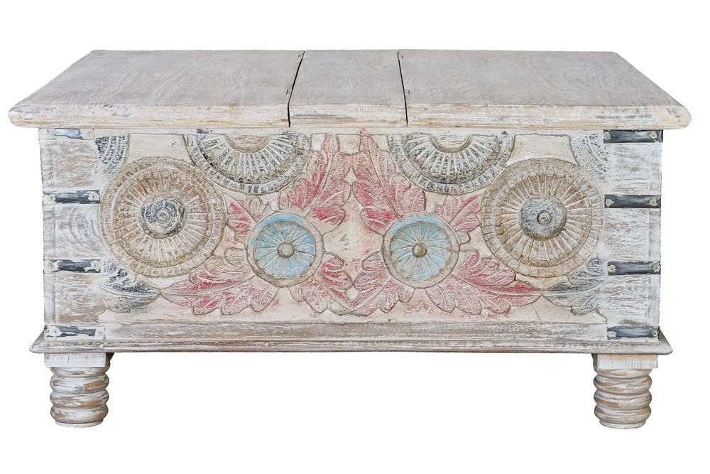 Coffee tables - Multicolored mango wood coffee table - GINER Y COLOMER