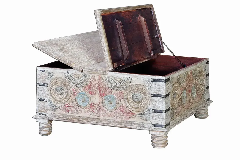 Tables basses - Table basse en manguier multicolore - GINER Y COLOMER