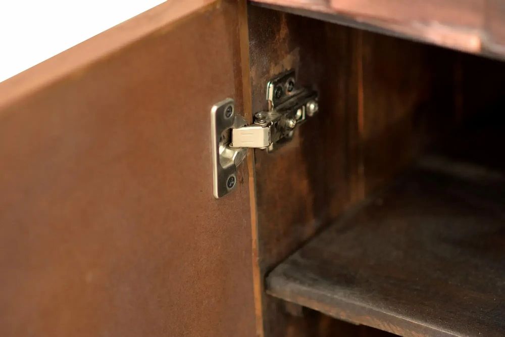 Buffets - Buffet en bois de manguier et bronze brun foncé - GINER Y COLOMER