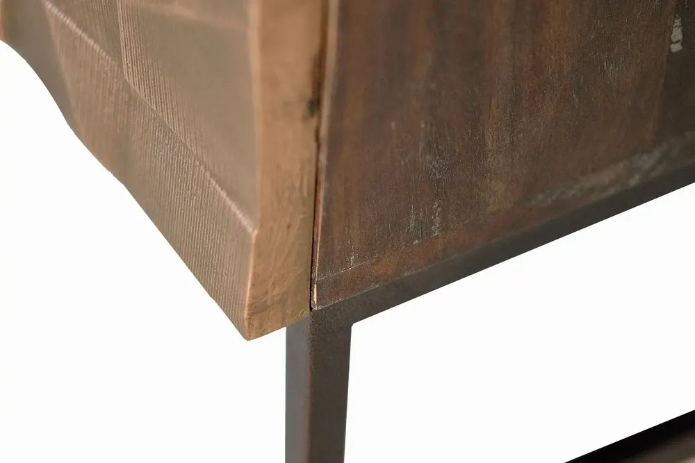 TV stands - TV cabinet in mango wood and dark brown bronze - GINER Y COLOMER