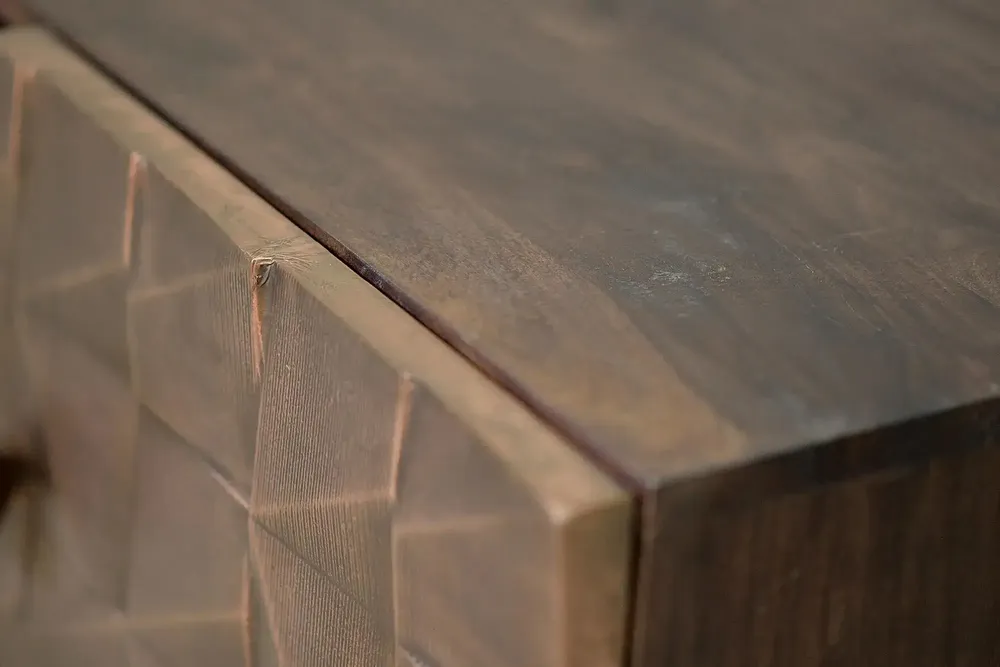 TV stands - TV cabinet in mango wood and dark brown bronze - GINER Y COLOMER