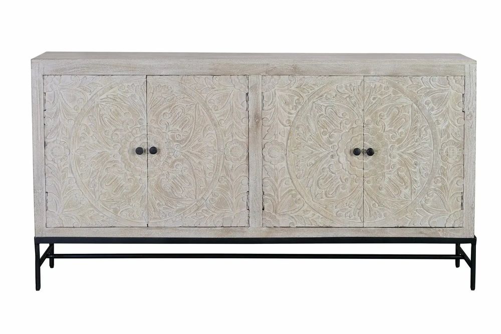 Buffets - Buffet en manguier blanc vieilli - GINER Y COLOMER