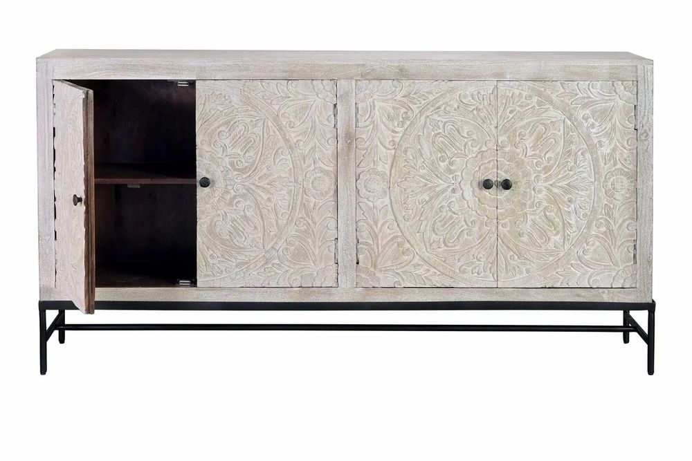 Buffets - Buffet en manguier blanc vieilli - GINER Y COLOMER