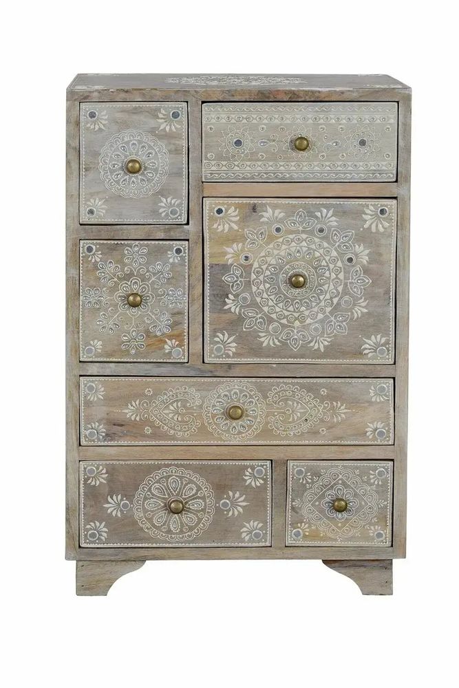 Chests of drawers - Natural mango wood telephone cabinet - GINER Y COLOMER