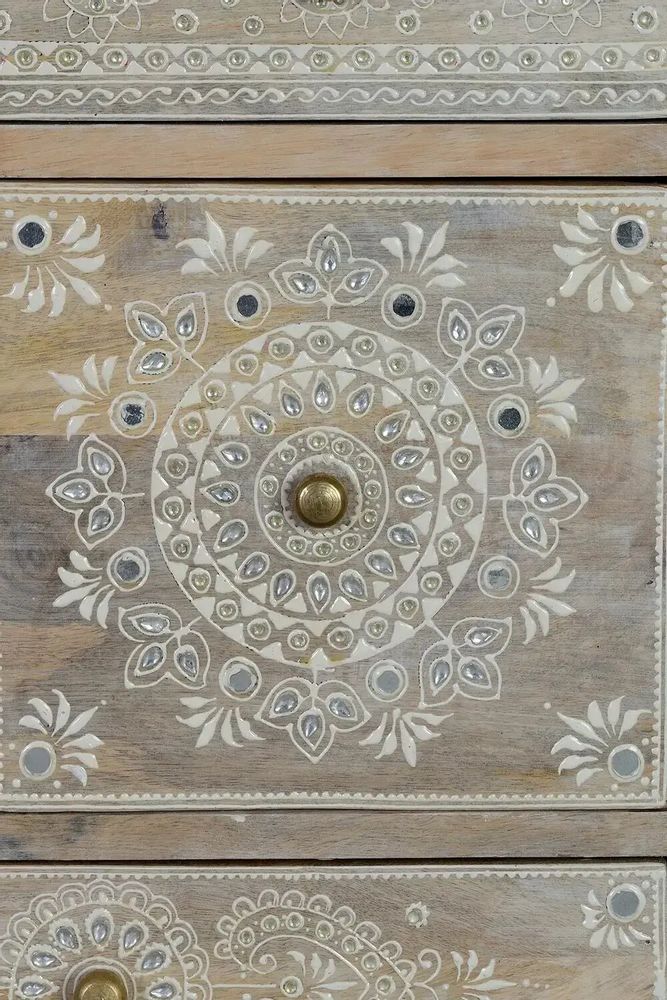Chests of drawers - Natural mango wood telephone cabinet - GINER Y COLOMER