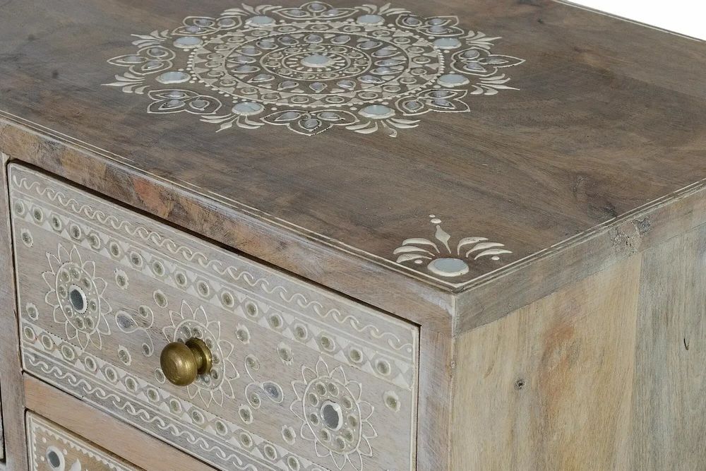 Chests of drawers - Natural mango wood telephone cabinet - GINER Y COLOMER