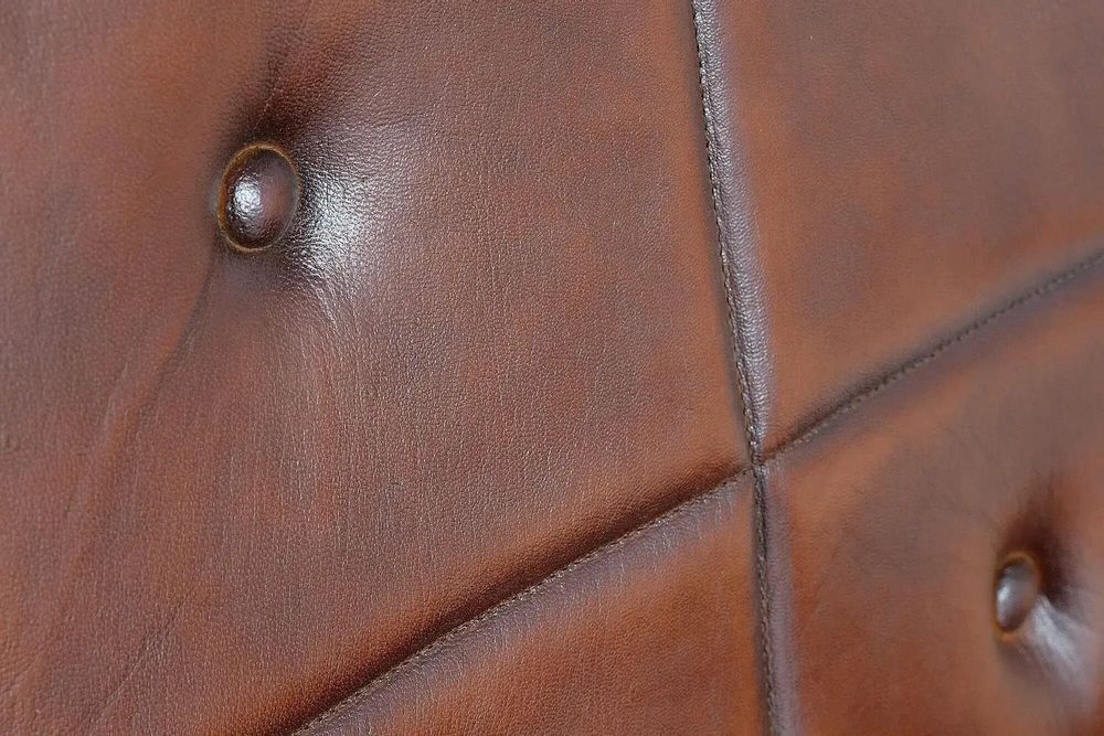 Armchairs - Brown leather and metal armchair - GINER Y COLOMER