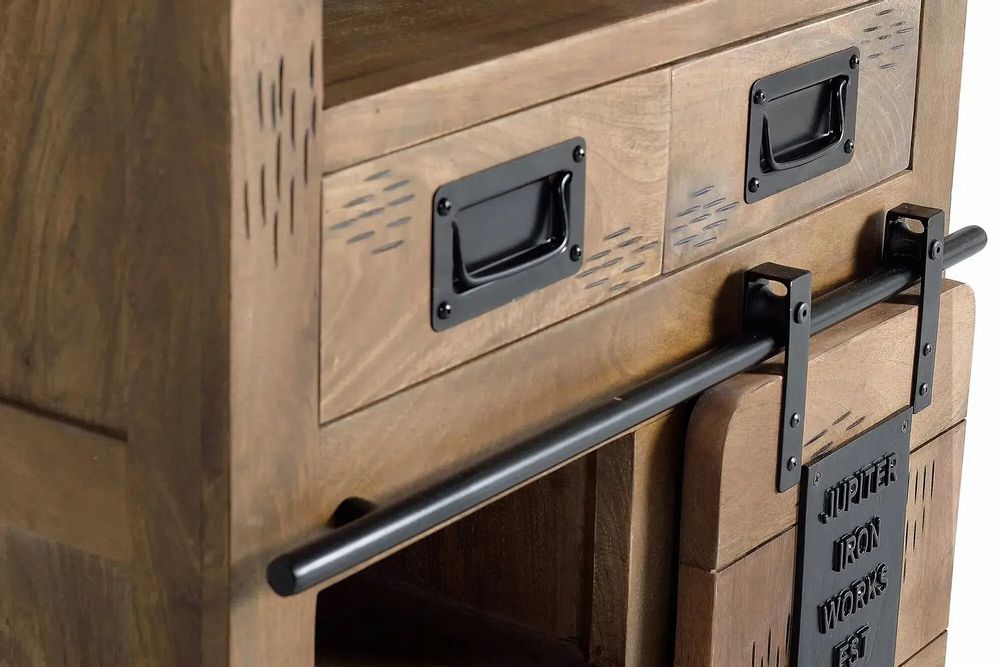 Sideboards - Mango wood and metal sideboard - GINER Y COLOMER