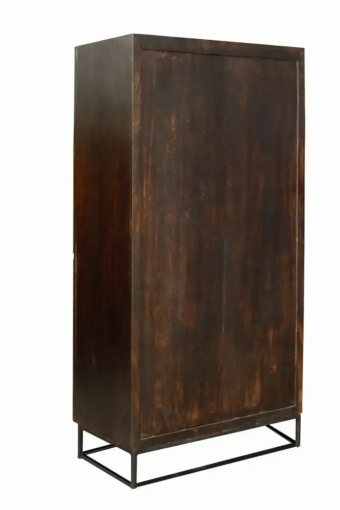 Wardrobe - Mango wood cabinet and metal legs - GINER Y COLOMER