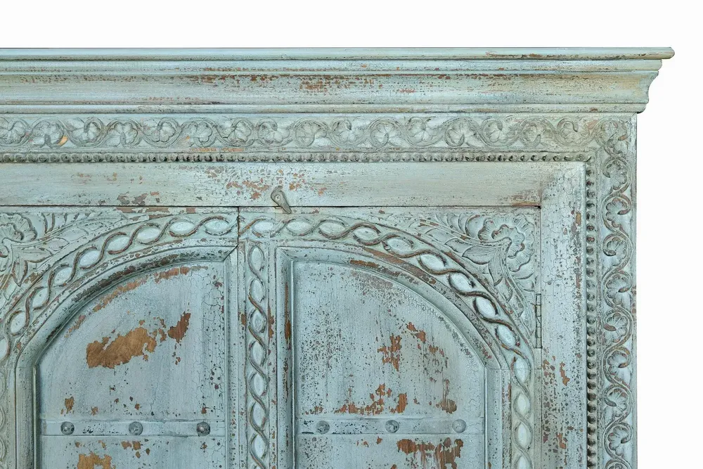 Wardrobe - Teal mango wood cabinet - GINER Y COLOMER