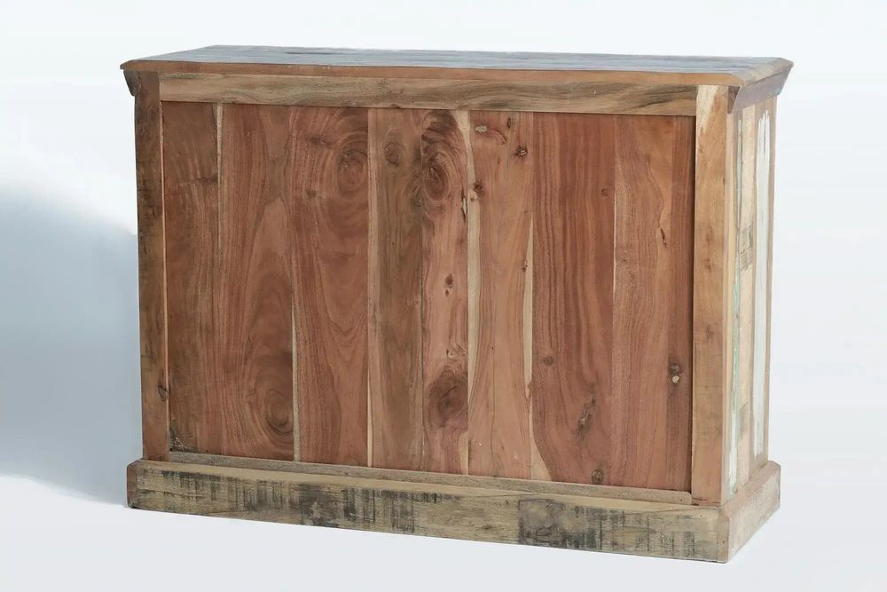 Sideboards - Sideboard in recycled wood and multicolored metal details - GINER Y COLOMER