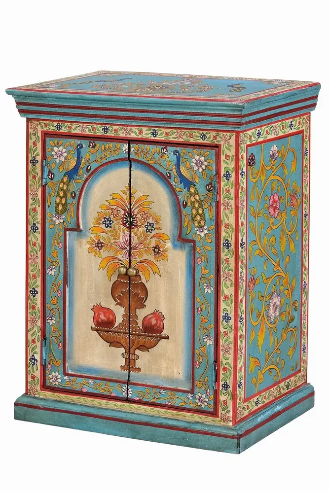 Night tables - Multicolored mango wood bedside table - GINER Y COLOMER