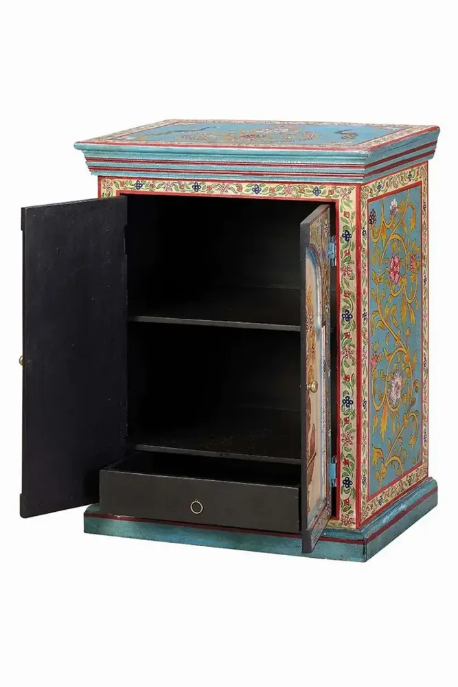 Night tables - Multicolored mango wood bedside table - GINER Y COLOMER